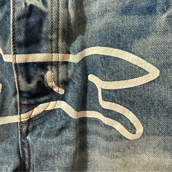 Men’s Size 36 BBC Billionaire Boys Club Run Dog Ice Cream Distressed Jean Shorts - Picture 10 of 16